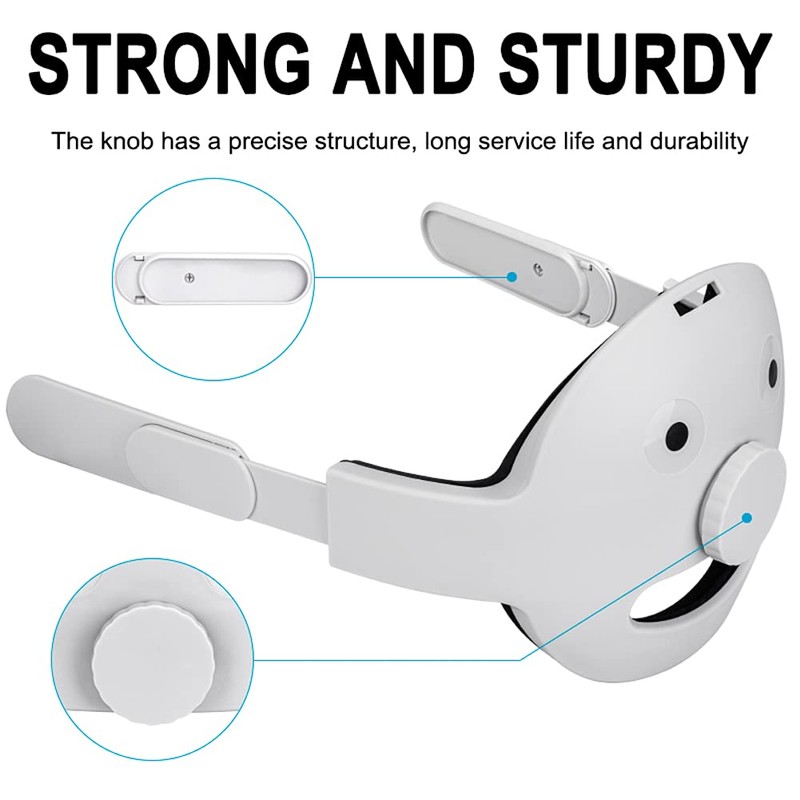 Adjustable Headband Connector for Quest 2 Headset Accessories Comfortable Cushion