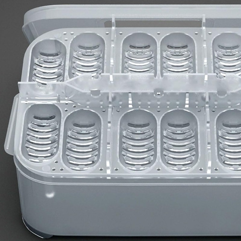 Esforzarse Reptile Breeding Box, Snake Incubator, 12 Grids, Reptile Breeding