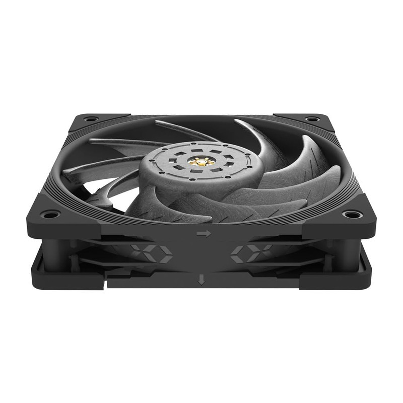 AINEX PF-P12E-BK-PWM Case Fan with Ultra Heavy Duty Bearings, 4.7