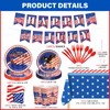 EIMMBD 170 PCS 4th of July Decorations Set, Patriotic Party