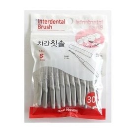 Dental Interdental Brush Type I 30P SSSS 1.0mm 8793 Foreign Matter Plaque Tartar Removal Oral Bad Breath prevention