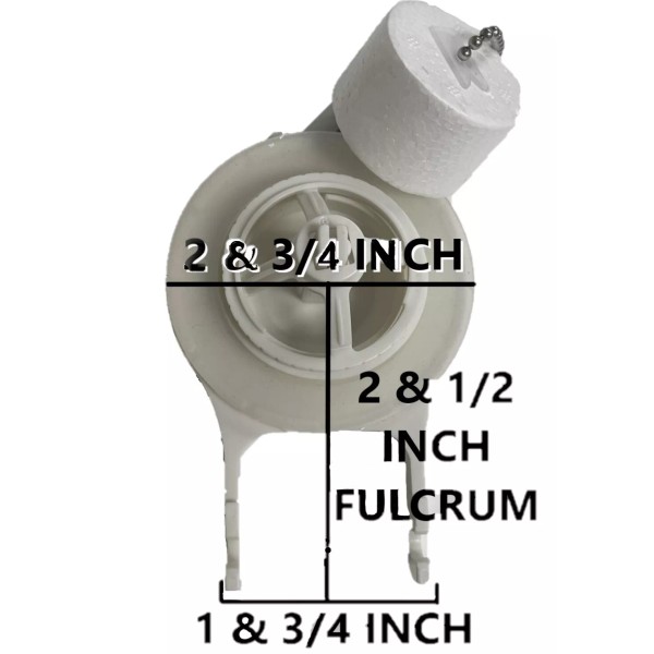 NUFLUSH 2 in. Open Nipple Flapper with Adjustable Chain &