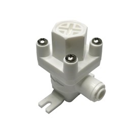 YZMSZ 3/8" O.D. Adjustable Water Pressure reducing Protection Valve Regulator Limit Filter Protector Push to Connect Fitting for RO/DI Water Filtration Filter Systems.