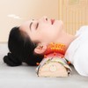 NUZAMAS Moxibustion Pillow Wooden Moxa Box Burner Lumbar Pillow Sleeping
