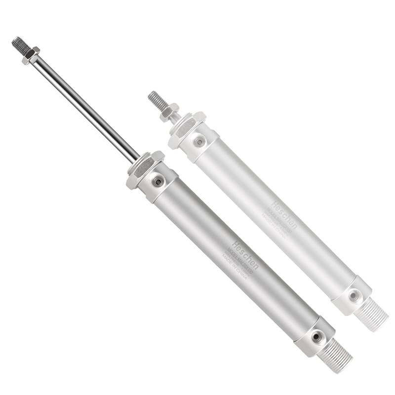Heschen 空気圧スリムエアシリンダー MAL20-100 PT1/8ポート 20mm ボア 100mm ストローク 複動