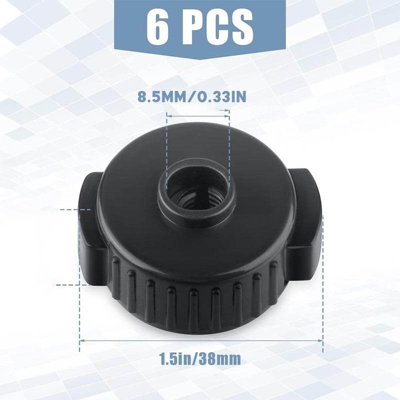 Pack of 6 Cymbal Nuts, Professional Cymbal Quick Release Cap,