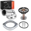 A-Premium Engine Coolant Thermostat Housing Assembly Compatible with Chevy Corvette