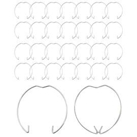 MOPZIJA Pack of 30 Snap Ring for GU10 MR16 Diameter Downlight Retaining Spring Rings Clips LED Halogen Lamp Holder 50 mm, Clamping Ring, Lamp Retaining Spring Clip, Snap Ring for Shaft