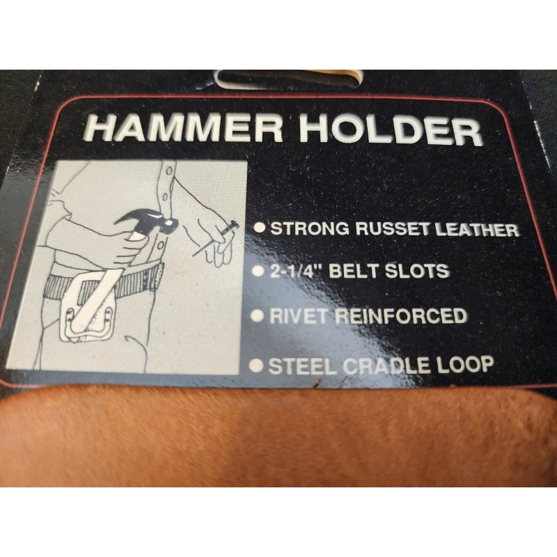 Heavy Duty Vintage Jural Heavy Duty Leather Hammer Holder Tool
