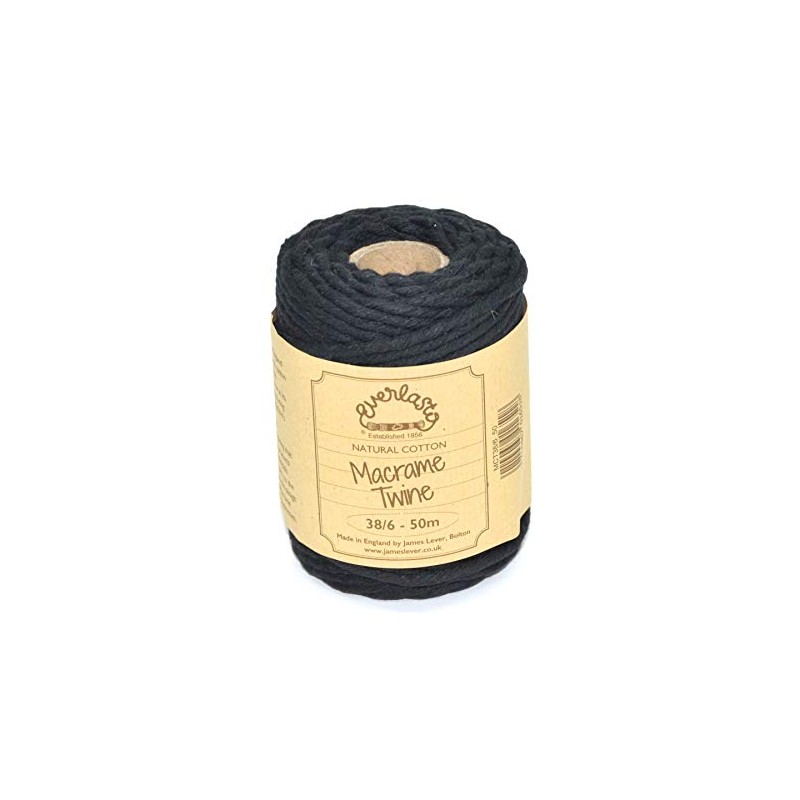50M Spools - Everlasto Single Twist Soft Cotton Coloured Macrame