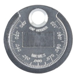 Edward Tools Spark Plug Gap Gauge Tool – Tapered Edge for Measuring and Adjusting Spark Plug Gap – 0.02 to 0.1 Inch Range – Zinc Alloy, Rust-Resistant Chrome Finish