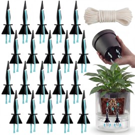 20 Pack Self Watering Spikes for Plants with Wick Rope,Medium