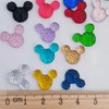 MajorCrafts® 50pcs Mixed Colours 14mm Flat Back Kawaii Resin Mouse