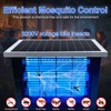 Solar Bug Zapper Outdoor for 2000 sq.ft, Portable Mosquito Zapper