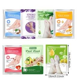 7 Paar Hornhaut Socken Hornhautentferner Socken, Peeling fuß Socken, Peeling Fußmaske Fußpeeling-Maske, Feuchtigkeitsspendende Peeling-Fußmaske, Fußpeeling Maske für Hornhaut Abgestorbene Haut