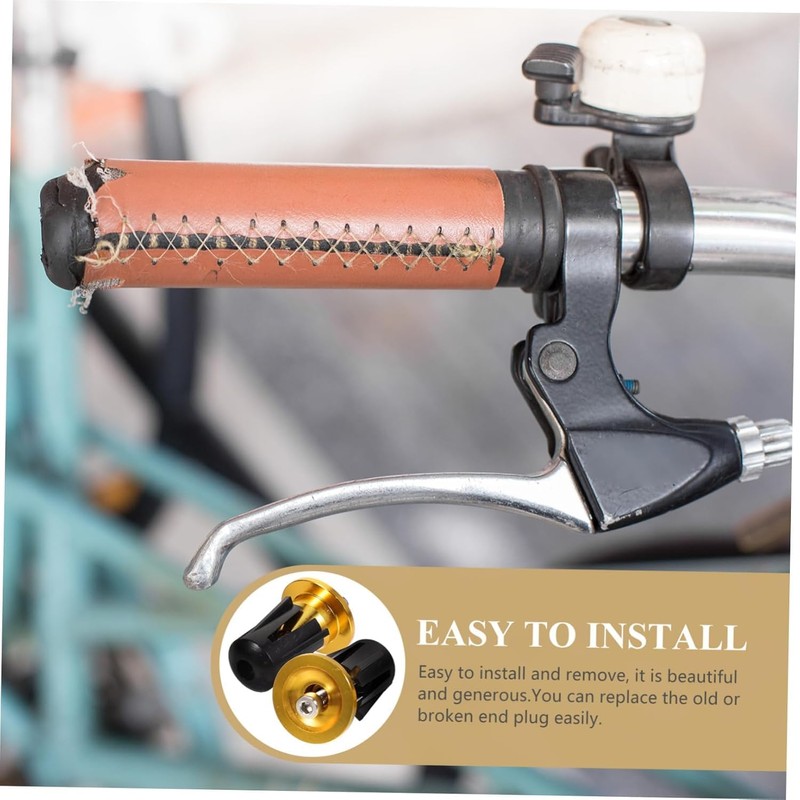 1 Pair Aluminum Bicycle Handlebar End Caps - Bar End