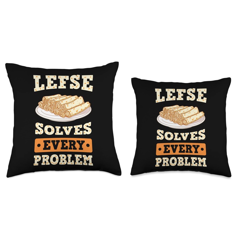 Lefse Norwegian Bread Recipe Maker Flatbread Rolling Throw Pillow