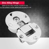 Jadeshay Hinges,2 Pieces Door Hinges Hidden Cabinet Hinges Adjustable 90