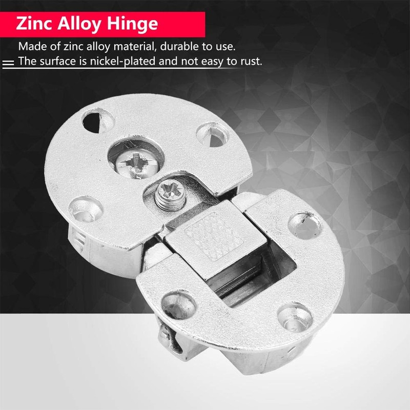 Jadeshay Hinges,2 Pieces Door Hinges Hidden Cabinet Hinges Adjustable 90