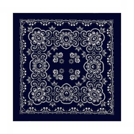 [the largest selection] Large Size Bandana, Paisley Pattern (Large) 26.8 x 26.8 inches (68 x 68 cm), Trainmen Paisley Bandana Big 27 X 27 Jumbo Bandana (7 Colors) Large Bandana, navy 2