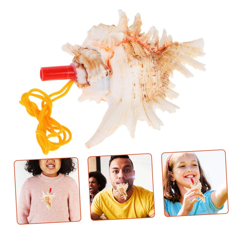 Conch Whistle, Alasum Whistle for Large Seashell Whistle, Shell Toy,