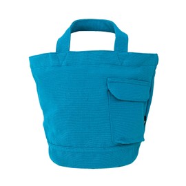 Route 3065 Round Sole, Solid, Small, Tote Bag, SN Deli, Recycled Cotton (Turquoise), Turquoise