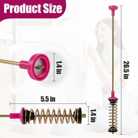 Upgraded DC97-16350U DC97-16350T Washer Suspension Rods, Fit for WA50R5200AW/US, WA50R5400AV/US WA50R5400AW/US WA45T3200AW/A4 WA45H7000AW/A2 Washing Machine