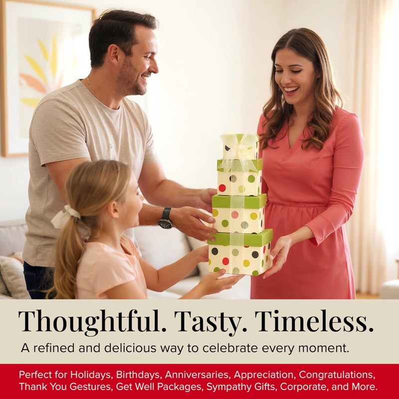 Broadway Basketeers Gift Basket Tower | Gourmet Food Gift Basket