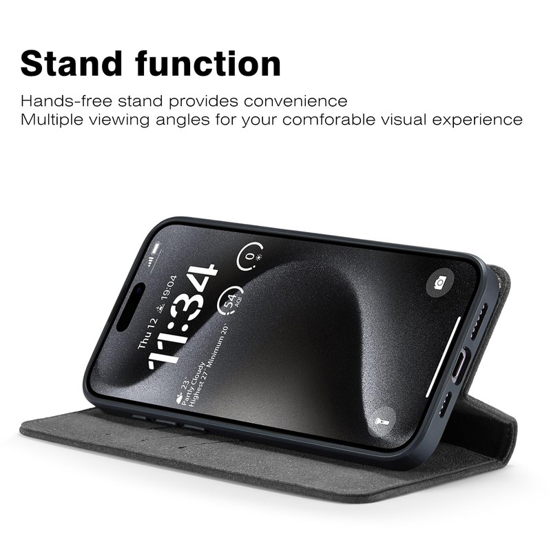 AKANTRA Alcantara Flip Case for iPhone14 Pro Max,Handmade Fully-Wrapped Synthetic