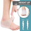 Invisible Height Increase Concealed Footbed Enhancers Soft Silicone Inserts, Half