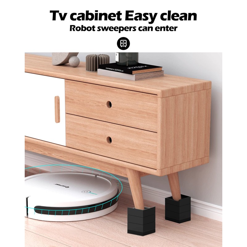 Furniture Risers, Tclouda Bed/Sofa/Desk/Table/Chair Leg/Fridge Lifts to 1.5, 3 and
