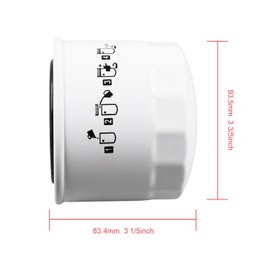 Disenparts New Oil Filter HH164-32430 17321-32430 For Kubota L2550 L2600 L2650 L2800 L2850 L2900 L2950 L3000 L3010 L3130 L3200 L3240 L3300 L3301 L3400 L3410 M9000 MX4700 MX4800 MX5000 MX5100 MX5200