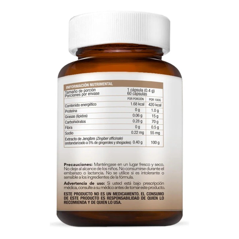 Bio B | Extracto De Jengibre | 60 Cápsulas Veganas