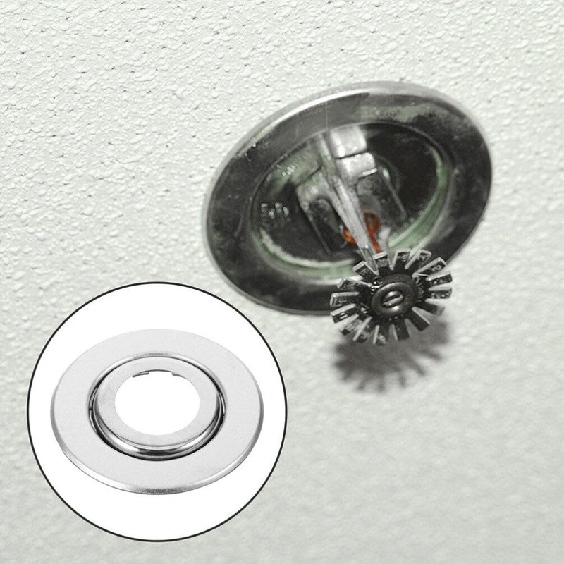 OUNONA Fire Sprinkler Head Escutcheon Plate, 20pcs Adjustment Range Recessed