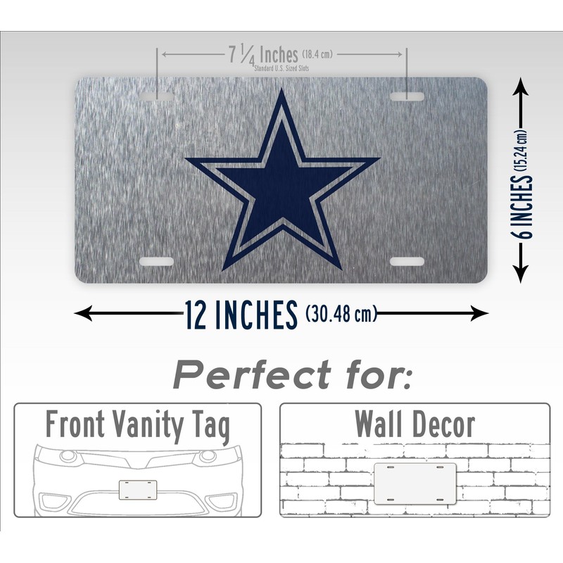 Lonestar Texas Star License Plate Dallas Texas TX Cowboy Auto