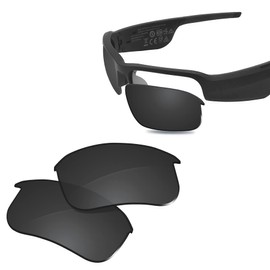 Glintbay 100% Precise-Fit Replacement Sunglass Lenses for Bose Tempo BMD0011, Polarized Advanced Black, Small