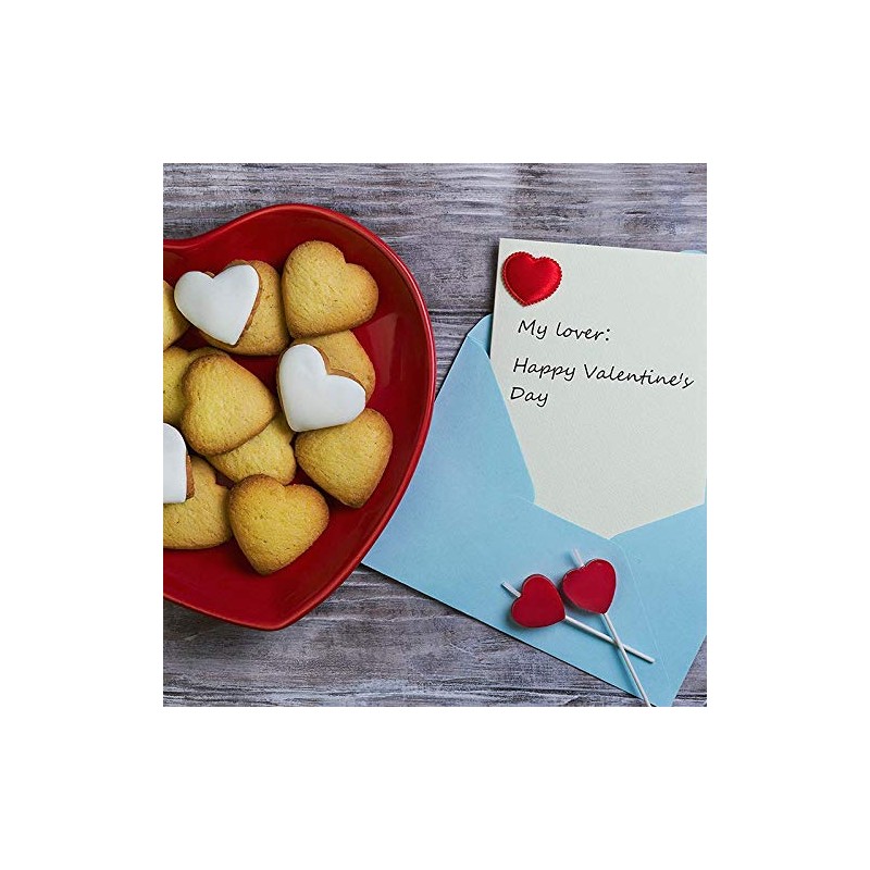 Plouluyt 5 Piece Heart Shape Cookie Cutter Set Valentine Cookie