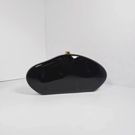 Acrylic Shell Clutch Purse for Women Green Metallic Bag Unique Large Designer Acrylic Evening Handbag for Wedding Party Prom