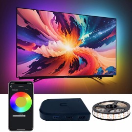 Lotalot TV LED Backlight with HDMI Sync Box,Immersion Backlights SYNC