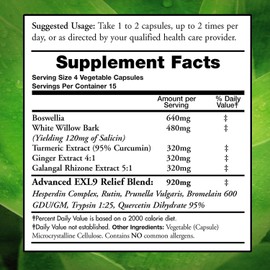 Doctors Nutra Nutraceuticals InflamEzze - Turmeric, Curcumin, Ginger Supplement - Gluten-Free, 60 Capsules