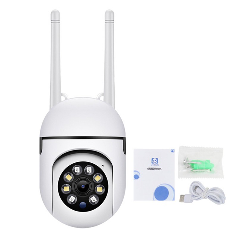 1080P Outdoor Security Camera 360° Viewing Angle 2 Way Audio