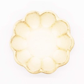 Mino Ware 555-0019 Kaneko Komohei Linka Bowl, Plate, Small Bowl, White, Kneeling Flower, Diameter Approx. 3.9 inches (10 cm), Microwave and Dishwasher Safe, Made in Japan