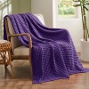 Luxury Cooling Waffle Weave Throw Blanket - Soft Bamboo Cotton,
