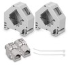 kwmobile Keystone Module and DIN Rail Adapter Set - Fits