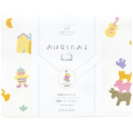 Nichisen Shoko TE-2832 Bath Towel "Angel Gauze" Bremen Musical Team