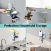 Soap holder four Layer Wall Mounted NO-Drilling Rotatable Self-draining Removable