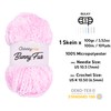 HobbyMia Bunny Fur Fluffy Yarn for Knitting & Crochet -