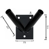 Flag Pole Holder Flagpole Holder Flag Set of 2 Black