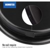 HOMOTEK 4 Pack Closet Door Finger Pull 1-3/4”, Easy Snap