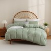 JSD Sage Green Duvet Cover Set Full Size, 3 Piece